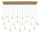 Lib & Co. Canada - LED Chandelier - Manarola - Painted Antique Brass- Union Lighting Luminaires Decor