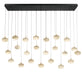 Lib & Co. Canada - LED Chandelier - Calcolo - Matte Black- Union Lighting Luminaires Decor