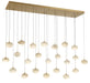 Lib & Co. Canada - LED Chandelier - Calcolo - Painted Antique Brass- Union Lighting Luminaires Decor