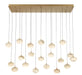 Lib & Co. Canada - LED Chandelier - Calcolo - Painted Antique Brass- Union Lighting Luminaires Decor