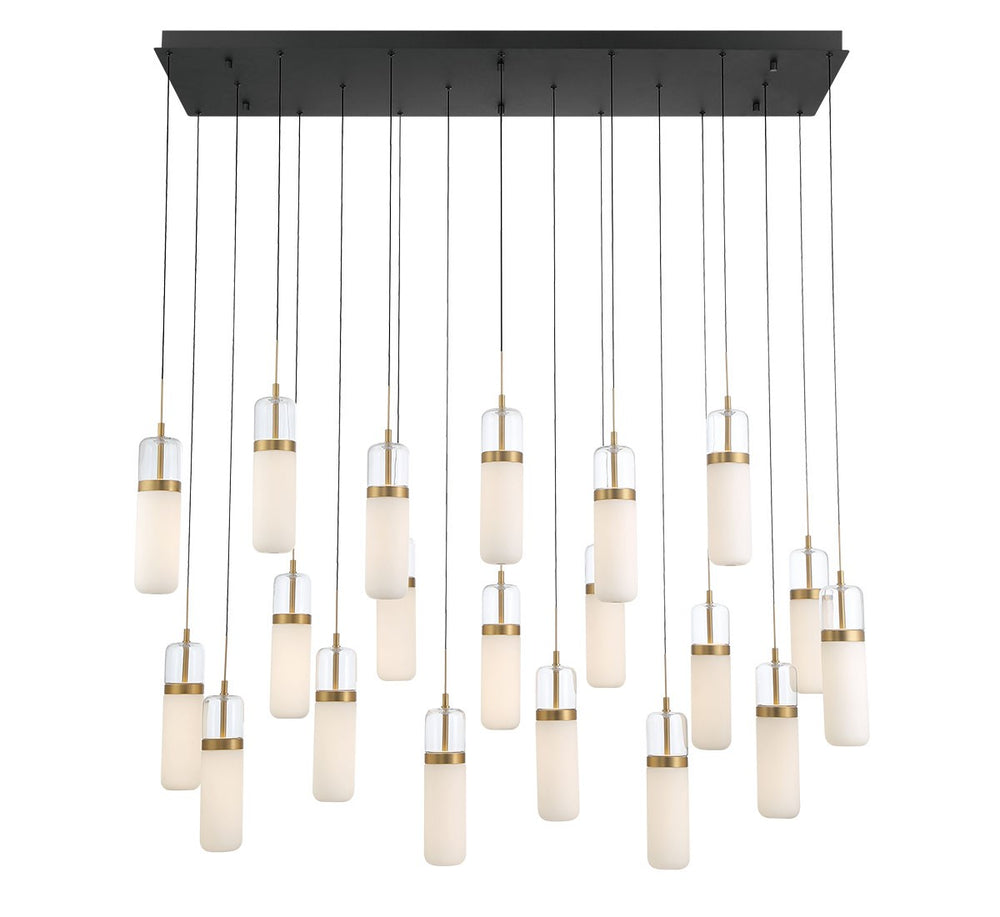 Lib & Co. Canada - LED Chandelier - Verona - Matte Black- Union Lighting Luminaires Decor