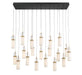 Lib & Co. Canada - LED Chandelier - Verona - Matte Black- Union Lighting Luminaires Decor