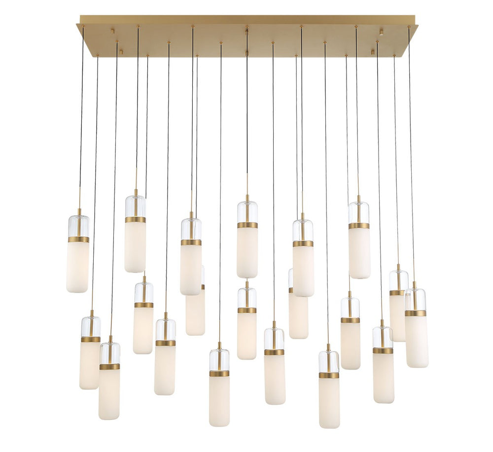 Lib & Co. Canada - LED Chandelier - Verona - Painted Antique Brass- Union Lighting Luminaires Decor