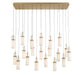Lib & Co. Canada - LED Chandelier - Verona - Painted Antique Brass- Union Lighting Luminaires Decor