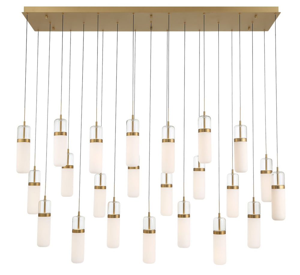 Lib & Co. Canada - LED Chandelier - Verona - Painted Antique Brass- Union Lighting Luminaires Decor