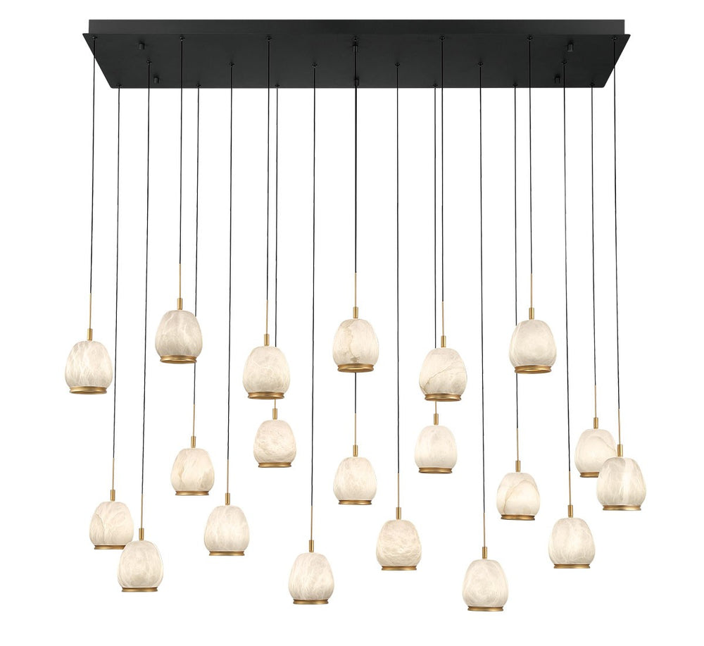 Lib & Co. Canada - LED Chandelier - Lucidata - Matte Black- Union Lighting Luminaires Decor