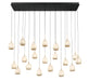 Lib & Co. Canada - LED Chandelier - Lucidata - Matte Black- Union Lighting Luminaires Decor