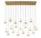Lib & Co. Canada - LED Chandelier - Lucidata - Painted Antique Brass- Union Lighting Luminaires Decor