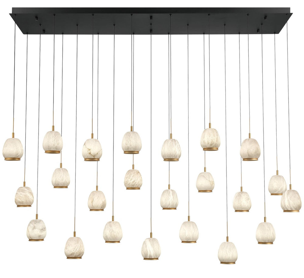 Lib & Co. Canada - LED Chandelier - Lucidata - Matte Black- Union Lighting Luminaires Decor