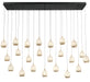 Lib & Co. Canada - LED Chandelier - Lucidata - Matte Black- Union Lighting Luminaires Decor