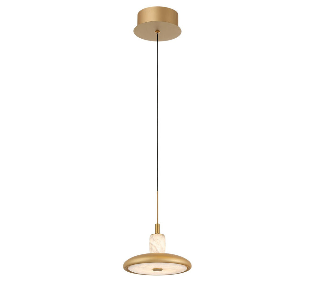 Lib & Co. Canada - LED Pendant - Mantova - Painted Antique Brass- Union Lighting Luminaires Decor
