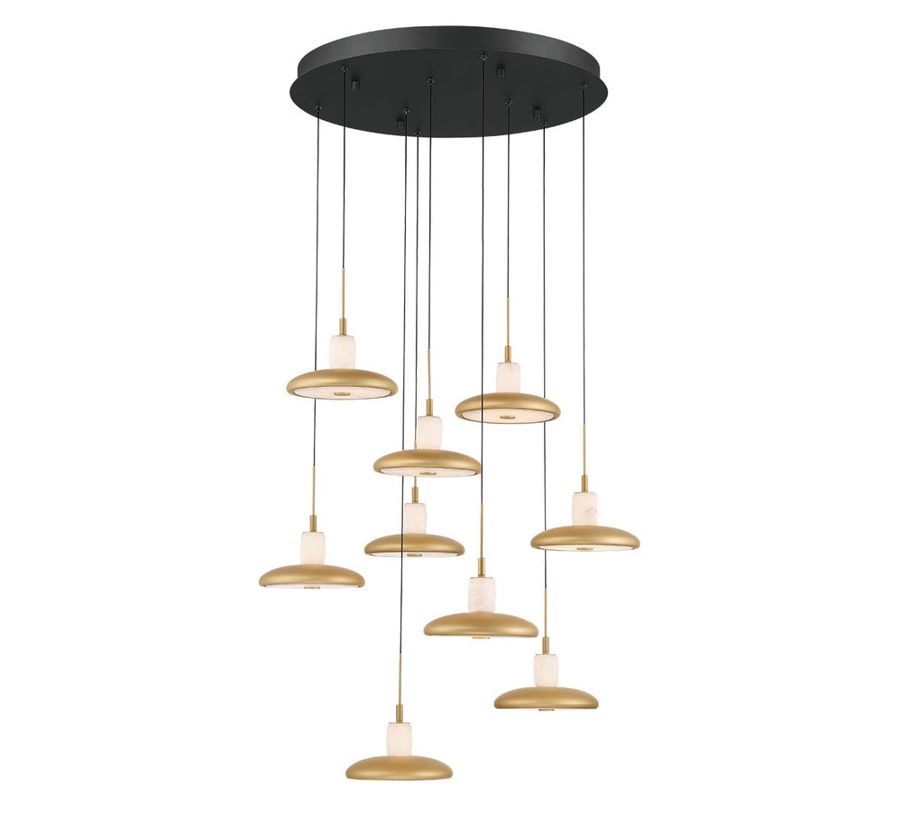 Lib & Co. Canada - LED Chandelier - Mantova - Matte Black- Union Lighting Luminaires Decor