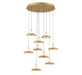 Lib & Co. Canada - LED Chandelier - Mantova - Painted Antique Brass- Union Lighting Luminaires Decor