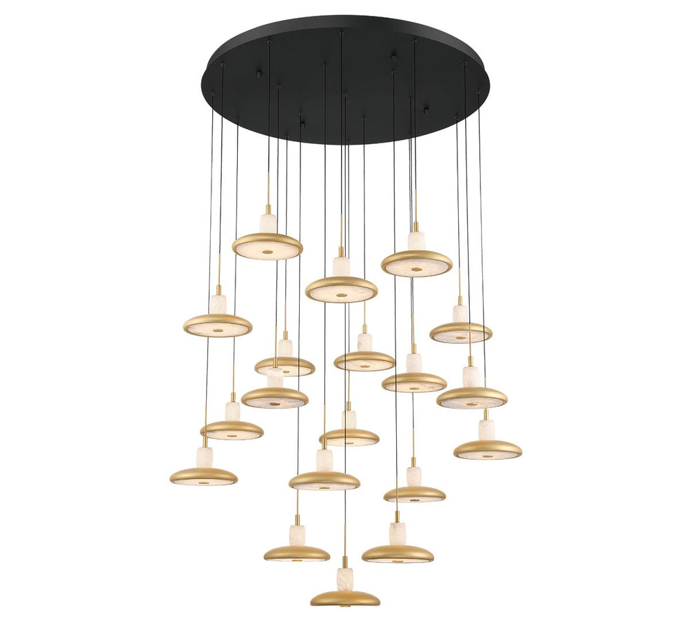 Lib & Co. Canada - LED Chandelier - Mantova - Matte Black- Union Lighting Luminaires Decor