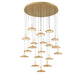 Lib & Co. Canada - LED Chandelier - Mantova - Painted Antique Brass- Union Lighting Luminaires Decor