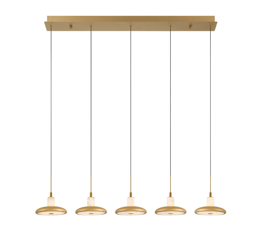Lib & Co. Canada - LED Chandelier - Mantova - Painted Antique Brass- Union Lighting Luminaires Decor