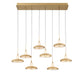 Lib & Co. Canada - LED Chandelier - Mantova - Painted Antique Brass- Union Lighting Luminaires Decor
