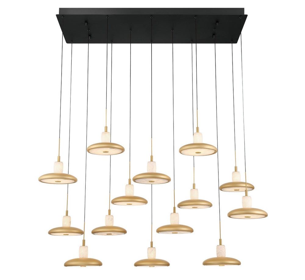 Lib & Co. Canada - LED Chandelier - Mantova - Matte Black- Union Lighting Luminaires Decor