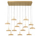 Lib & Co. Canada - LED Chandelier - Mantova - Painted Antique Brass- Union Lighting Luminaires Decor