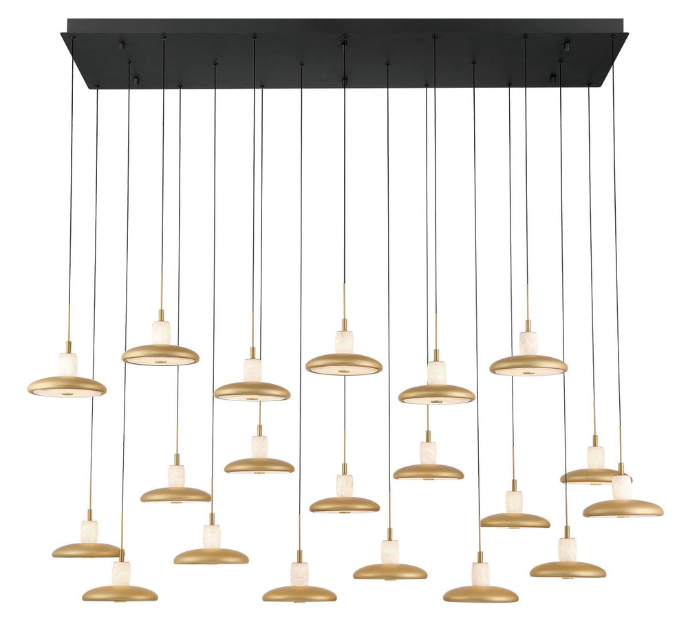 Lib & Co. Canada - LED Chandelier - Mantova - Matte Black- Union Lighting Luminaires Decor