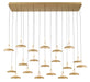 Lib & Co. Canada - LED Chandelier - Mantova - Painted Antique Brass- Union Lighting Luminaires Decor