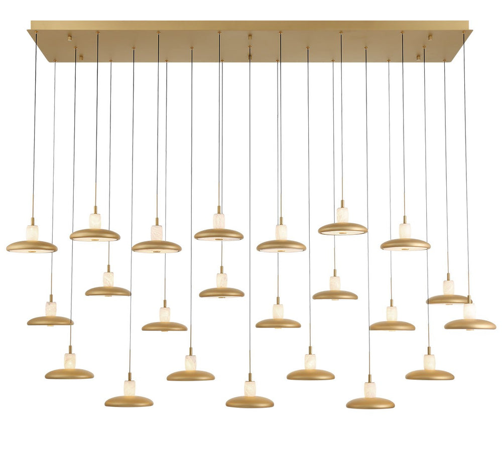 Lib & Co. Canada - LED Chandelier - Mantova - Painted Antique Brass- Union Lighting Luminaires Decor
