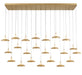 Lib & Co. Canada - LED Chandelier - Mantova - Painted Antique Brass- Union Lighting Luminaires Decor