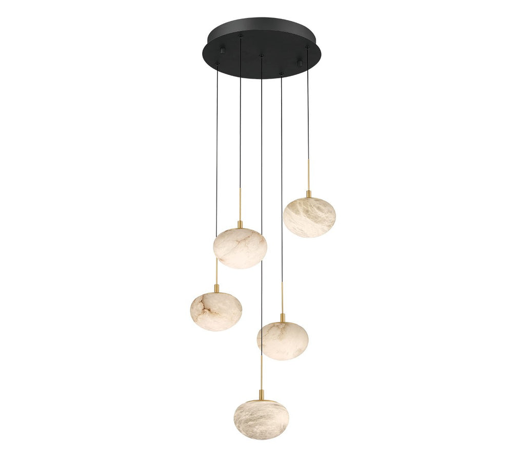 Lib & Co. Canada - LED Chandelier - Calcolo - Matte black- Union Lighting Luminaires Decor