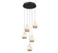 Lib & Co. Canada - LED Chandelier - Lucidata - Matte Black- Union Lighting Luminaires Decor