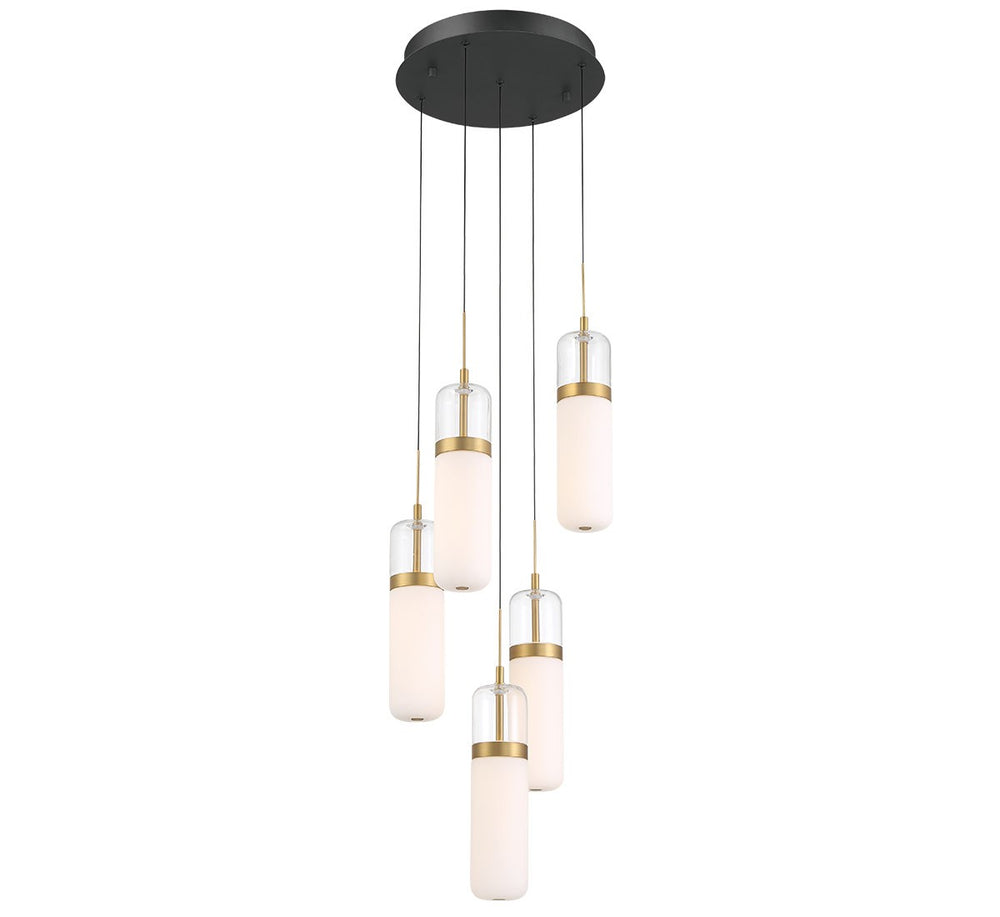 Lib & Co. Canada - LED Chandelier - Verona - Matte Black- Union Lighting Luminaires Decor