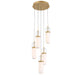 Lib & Co. Canada - LED Chandelier - Verona - Painted Antique Brass- Union Lighting Luminaires Decor