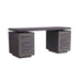 Arteriors - Desk - Wixom - Ebony Oak/Antique Brass/Graphite Leather- Union Lighting Luminaires Decor