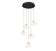 Lib & Co. Canada - LED Chandelier - Manarola - Matte Black- Union Lighting Luminaires Decor