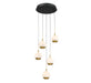 Lib & Co. Canada - LED Chandelier - Baveno - Matte Black- Union Lighting Luminaires Decor