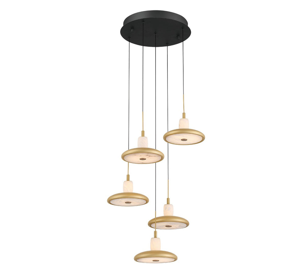 Lib & Co. Canada - LED Chandelier - Mantova - Matte Black- Union Lighting Luminaires Decor