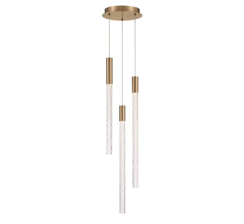 Lib & Co. Canada - LED Chandelier - Gravina - Brushed Brass- Union Lighting Luminaires Decor