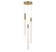 Lib & Co. Canada - LED Chandelier - Gravina - Brushed Brass- Union Lighting Luminaires Decor
