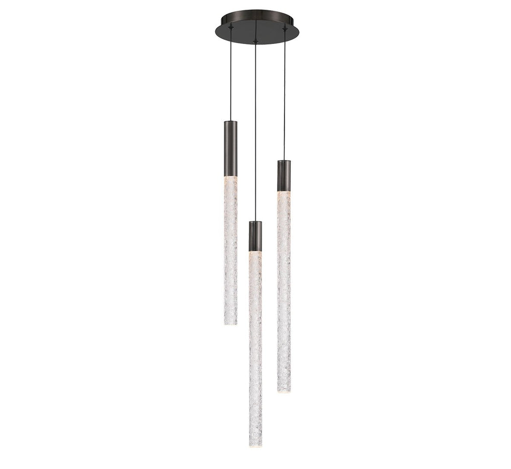 Lib & Co. Canada - LED Chandelier - Gravina - Brushed Gun Metal- Union Lighting Luminaires Decor