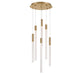 Lib & Co. Canada - LED Chandelier - Gravina - Brushed Brass- Union Lighting Luminaires Decor