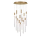 Lib & Co. Canada - LED Chandelier - Gravina - Brushed Brass- Union Lighting Luminaires Decor
