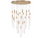 Lib & Co. Canada - LED Chandelier - Gravina - Brushed Brass- Union Lighting Luminaires Decor