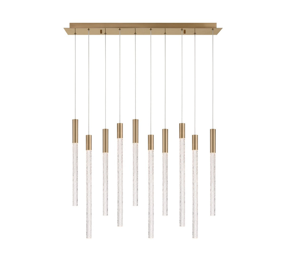 Lib & Co. Canada - LED Chandelier - Gravina - Brushed Brass- Union Lighting Luminaires Decor
