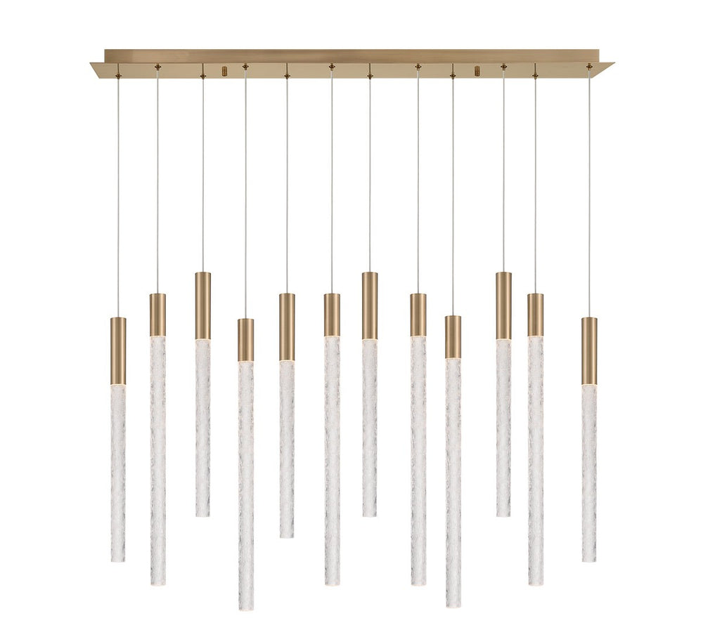 Lib & Co. Canada - LED Chandelier - Gravina - Brushed Brass- Union Lighting Luminaires Decor