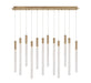 Lib & Co. Canada - LED Chandelier - Gravina - Brushed Brass- Union Lighting Luminaires Decor
