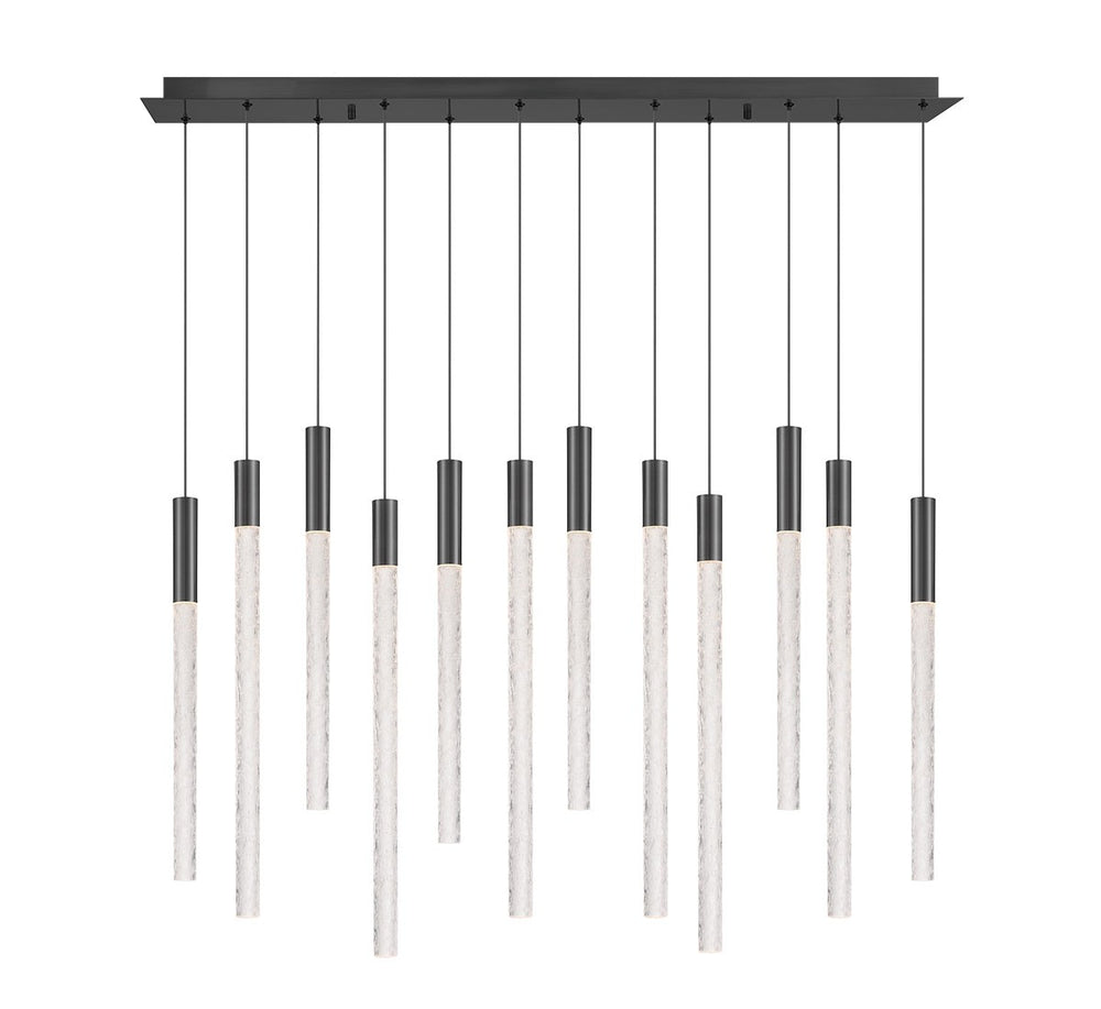 Lib & Co. Canada - LED Chandelier - Gravina - Brushed Gun Metal- Union Lighting Luminaires Decor