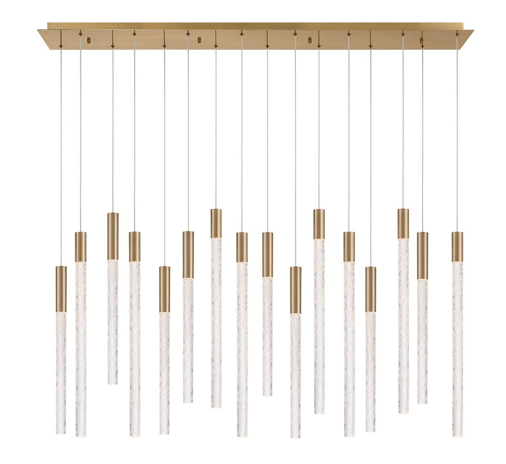 Lib & Co. Canada - LED Chandelier - Gravina - Brushed Brass- Union Lighting Luminaires Decor