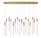 Lib & Co. Canada - LED Chandelier - Gravina - Brushed Brass- Union Lighting Luminaires Decor