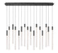 Lib & Co. Canada - LED Chandelier - Gravina - Brushed Gun Metal- Union Lighting Luminaires Decor