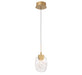 Lib & Co. Canada - LED Pendant - Castelo - Painted Antique Brass- Union Lighting Luminaires Decor