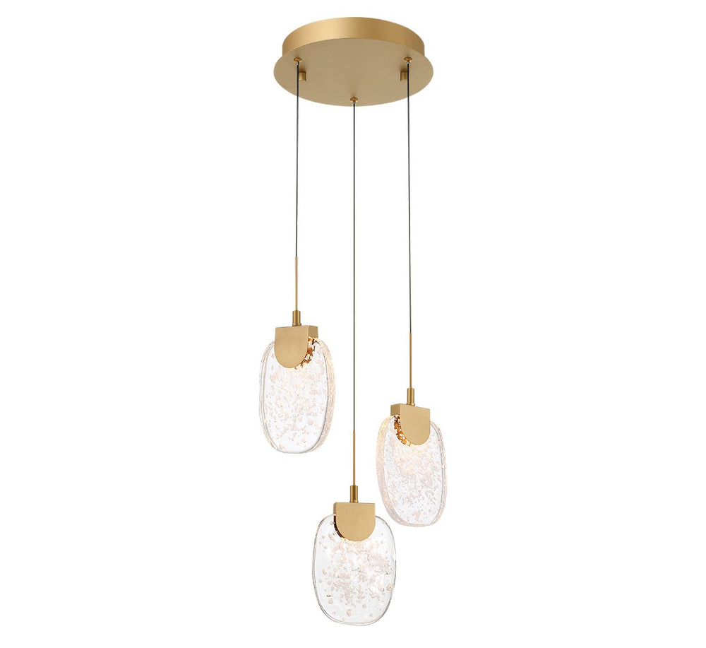 Lib & Co. Canada - LED Pendant - Castelo - Painted Antique Brass- Union Lighting Luminaires Decor
